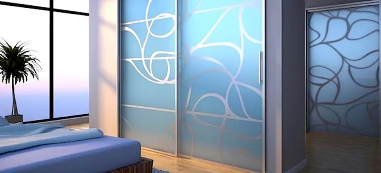 Frosting Glass Cabinet Doors in Redwood City, CA