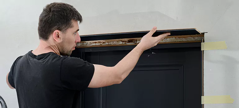 Wood Door Hole Repair in Redwood City, CA